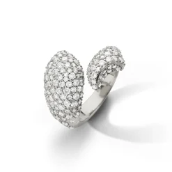 Perseverance Fish Pave Sapphire Sterling Silver Ring
