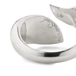 Perseverance Fish Sterling Silver Ring