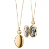 Petite "Anna" Gold Locket Necklace