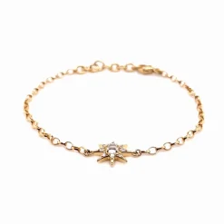 Petite Diamond & Opal Star Bracelet