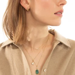 Petite Pave Diamond Heart Necklace
