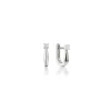 Petite "Points North" Earrings with Sapphire