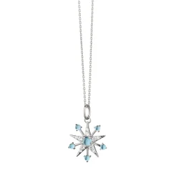 Petite Sapphire & Blue Topaz Star Necklace