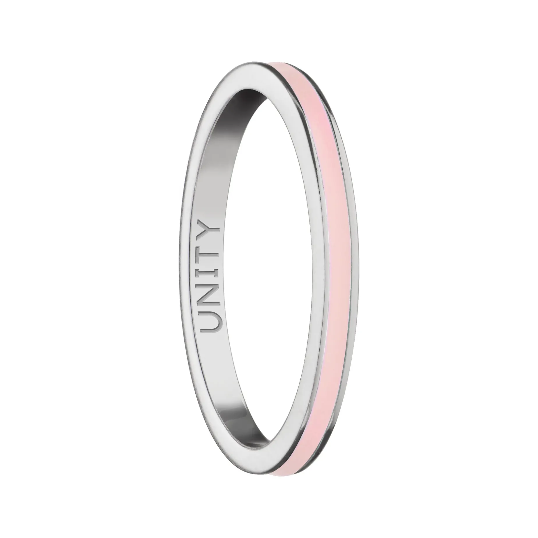 Pink "Unity" Poesy Stackable Ring