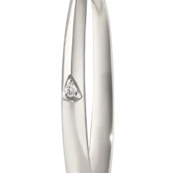 Points North Cushion Rock Crystal Ring with White Sapphires