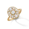 Points North Diamond Ring with Round, Baguette and Pear Shape Diamonds