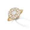 Points North Diamond Ring with Oval, Round and Pear Shaped Diamonds