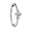 Queen Bee Poesy Sterling Silver Stackable Ring