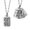 Rectangular Gate Locket with Sapphires