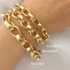Rosalind 18K Gold Link Bracelet