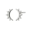 Sapphire Moon Stud Earrings