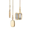 Slim "Britt" Gold Locket Necklace