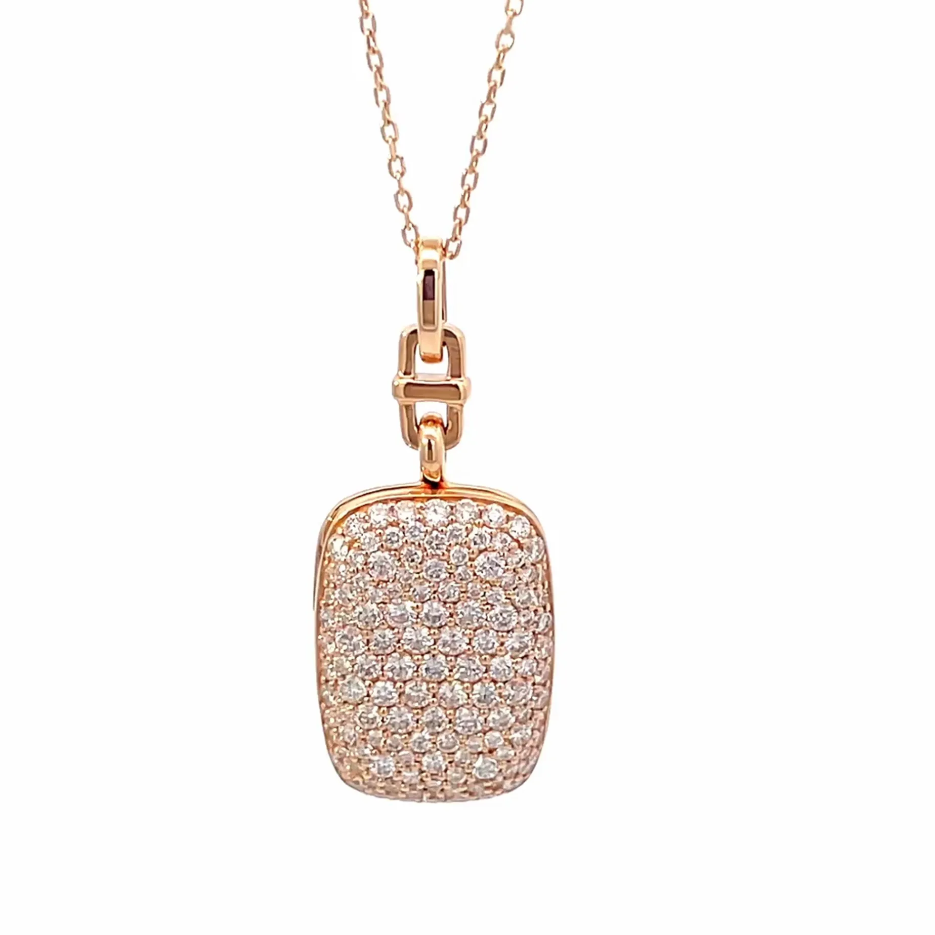 Slim "Fran" 18K Gold Locket Necklace