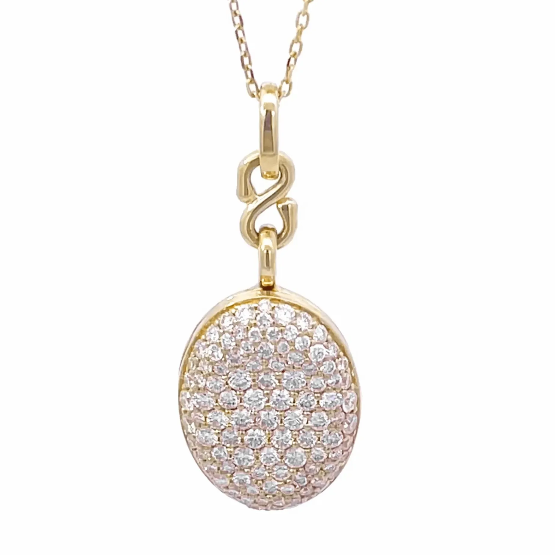 Slim "Kitt" 18K Gold Locket Necklace