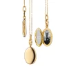 Slim Oval "Eve" Gold Locket Necklace