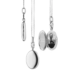 Slim Oval "Eve" Locket Necklace