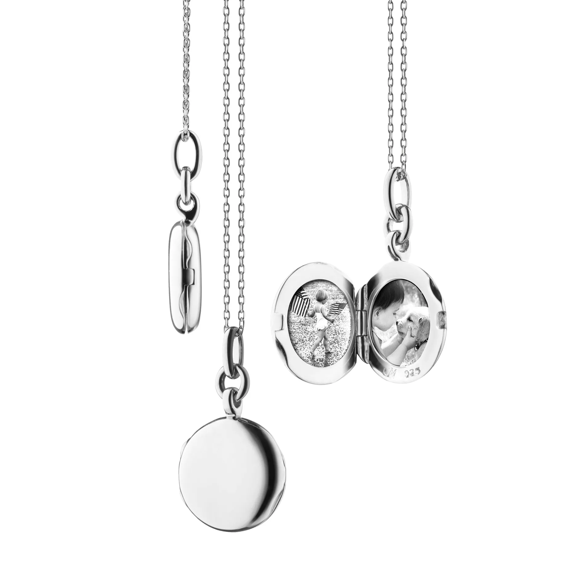 Slim Round "Nan" Locket Necklace
