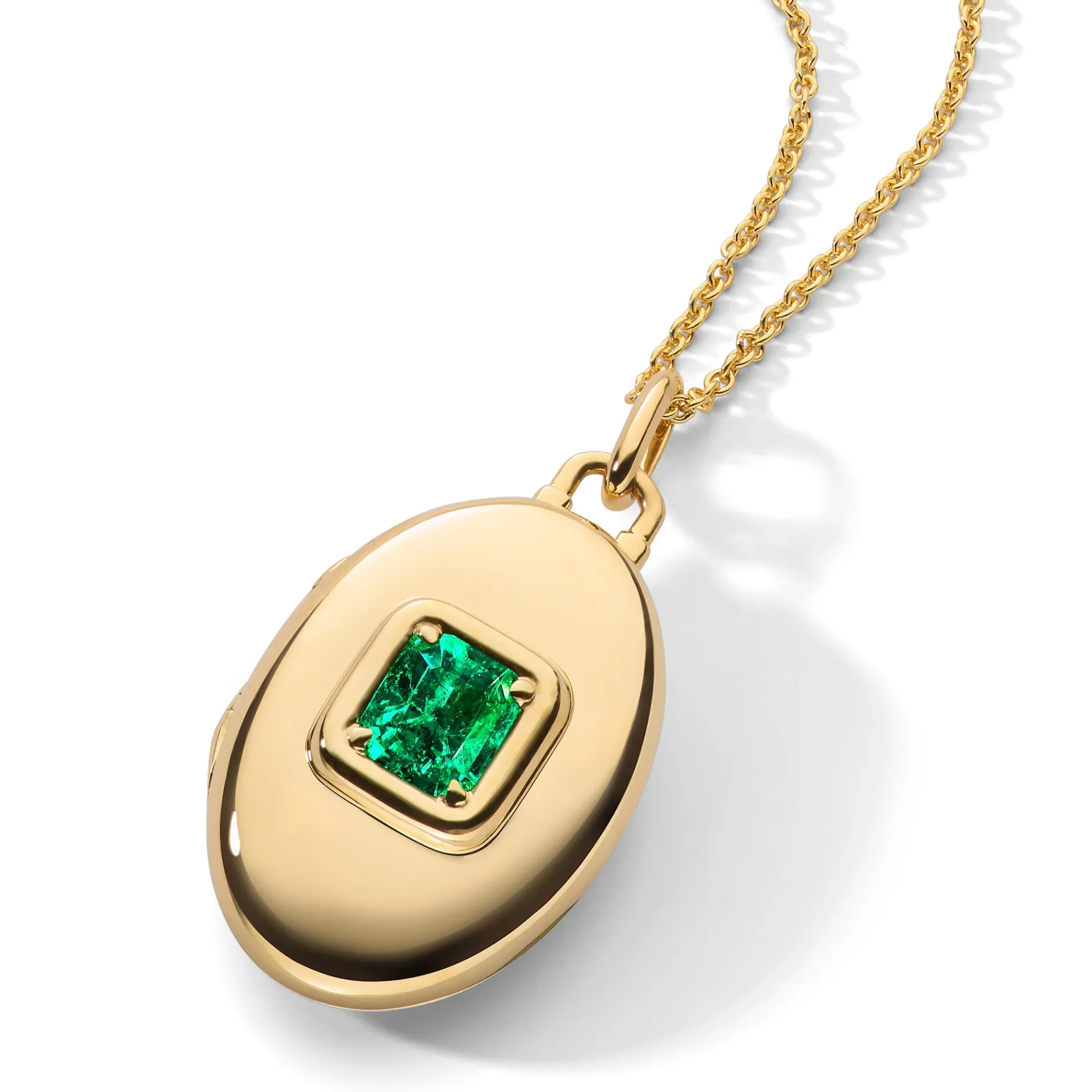 Special Edition Colombian Emerald Locket Necklace