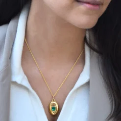Special Edition Colombian Emerald Locket Necklace