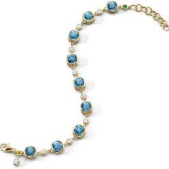 Special Edition Cushion Cut Montana Blue Sapphire Tennis Bracelet