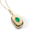 Special Edition Emerald and Diamond Halo Locket