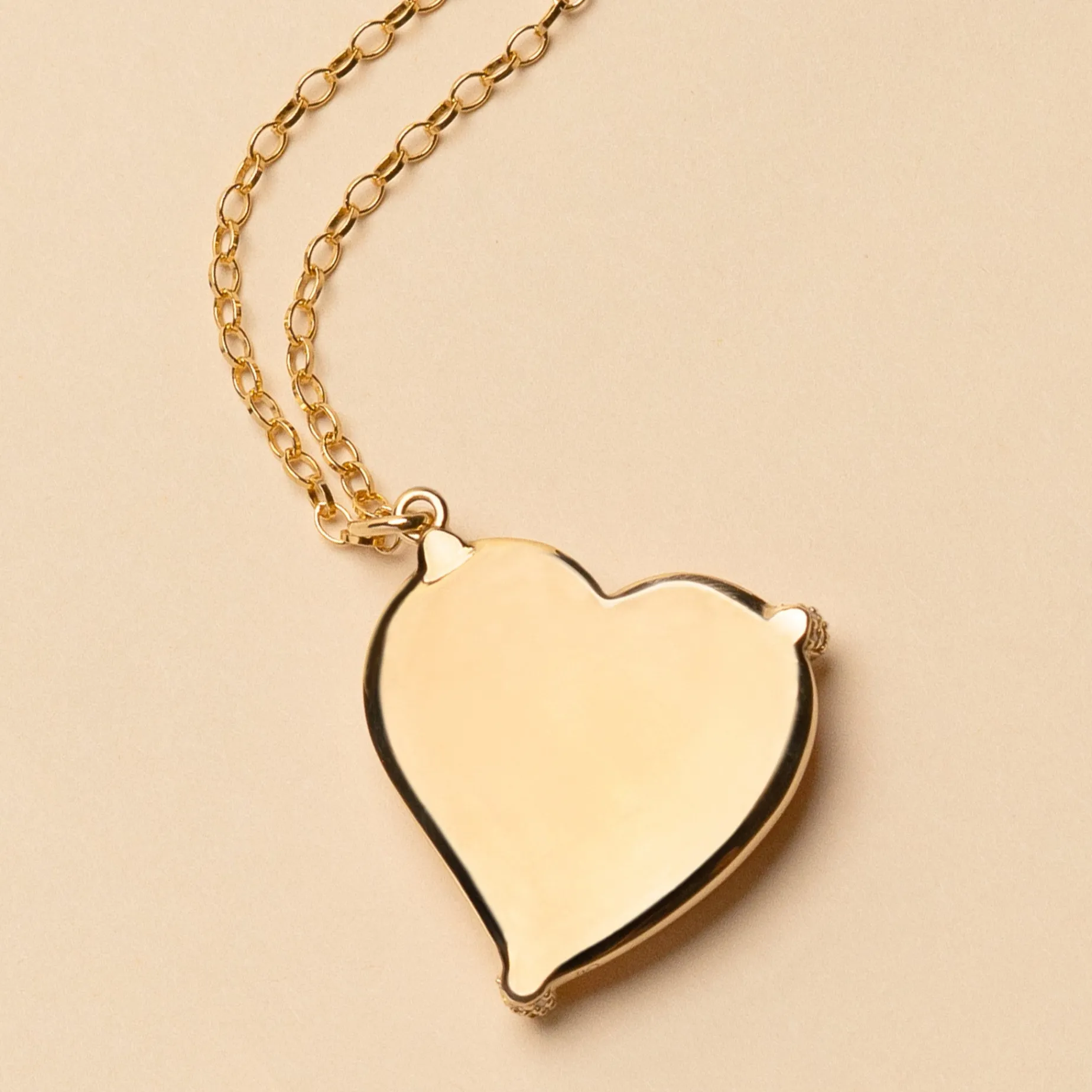 Special Edition Engraveable Pink Opal Heart Necklace