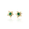 Special Edition Green Tourmaline Starfish Earrings