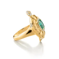 Special Edition Lagoon Tourmaline Sea Turtle Ring