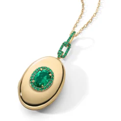Special Edition Oval Cut Emerald Locket