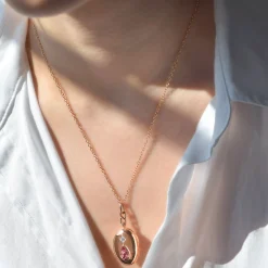 Special Edition Padparadscha Sapphire and Diamond Locket