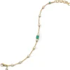 Staggered Diamond & Emerald Tennis Bracelet