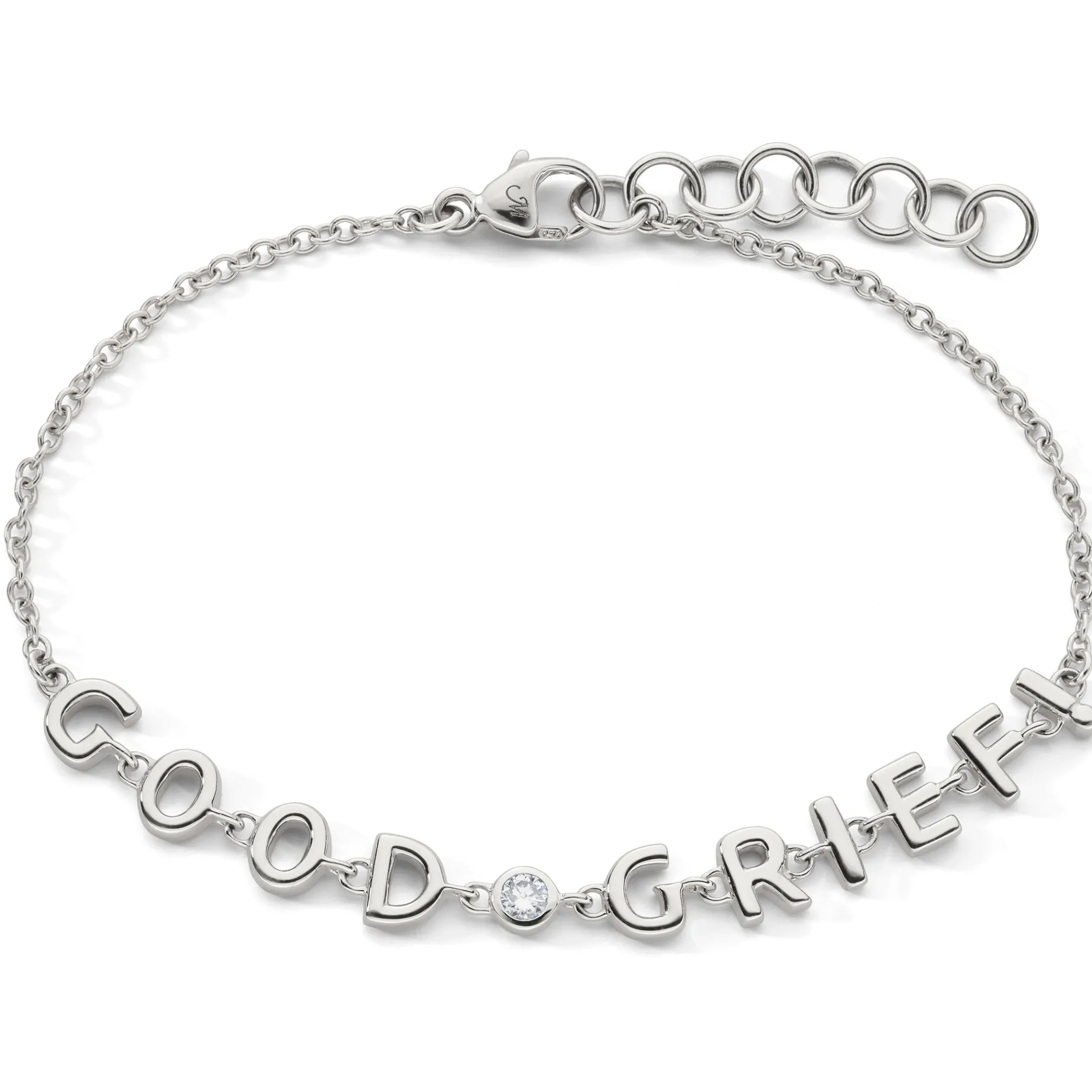 Sterling Silver “GOOD GRIEF” Bracelet