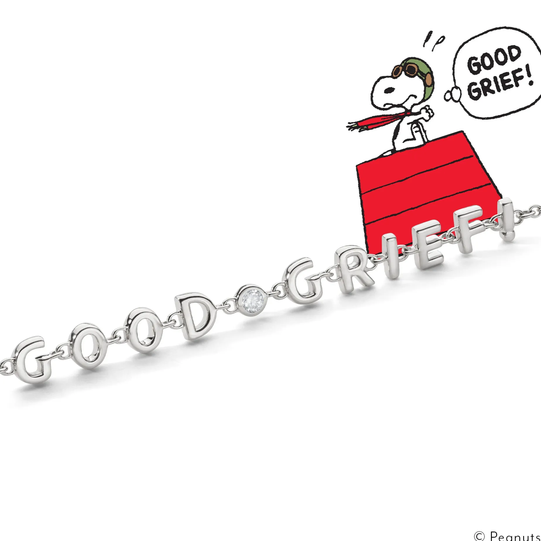 Sterling Silver “GOOD GRIEF” Bracelet