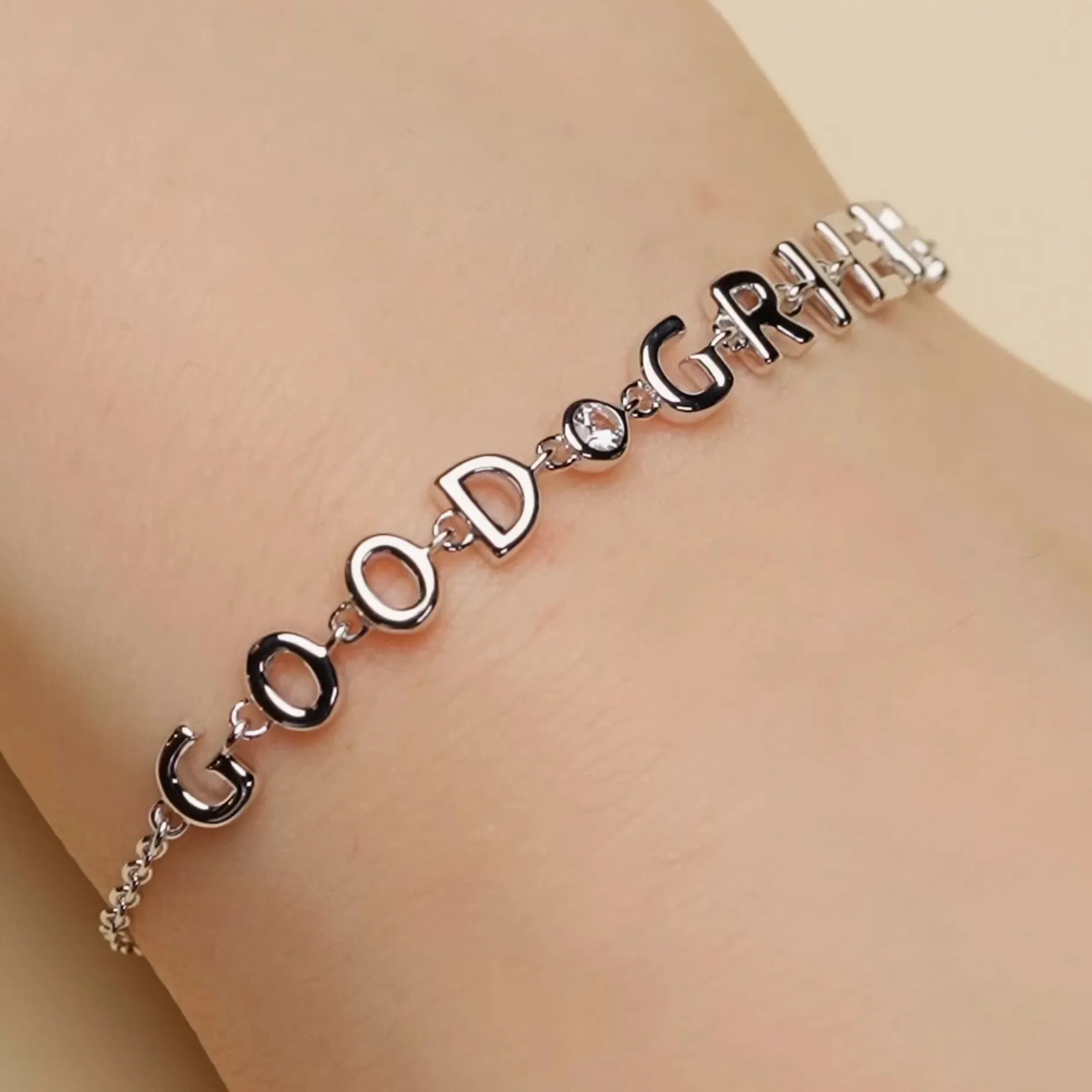 Sterling Silver “GOOD GRIEF” Bracelet