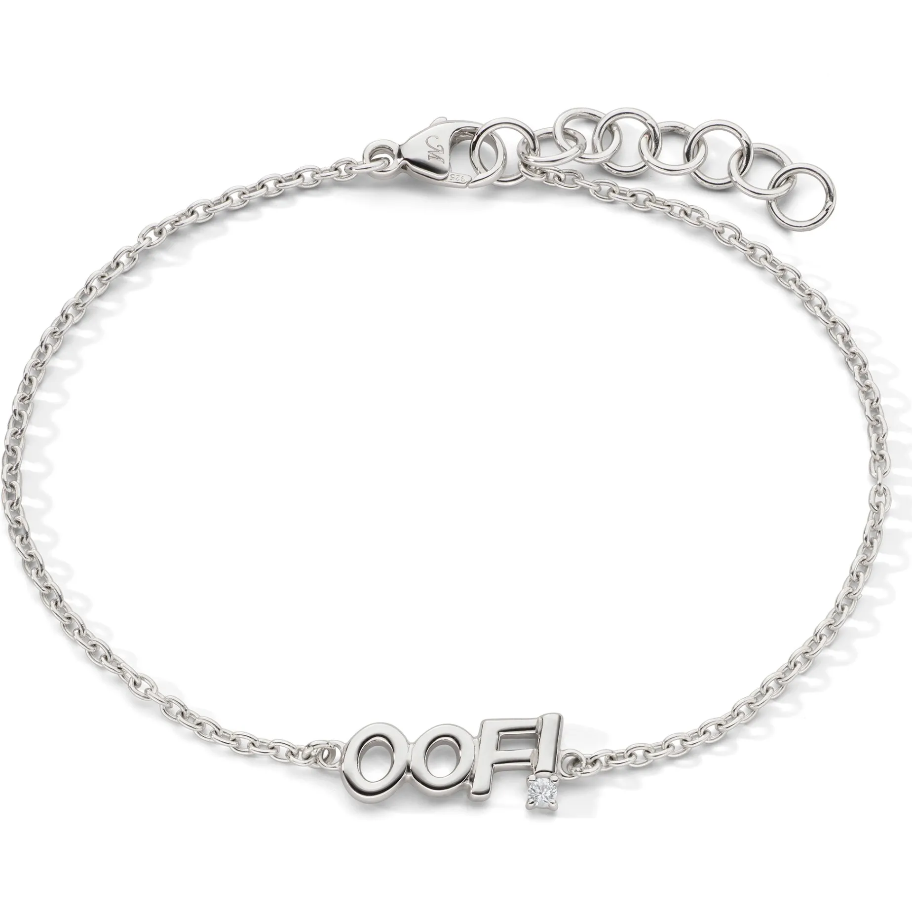 Sterling Silver “OOF” Bracelet