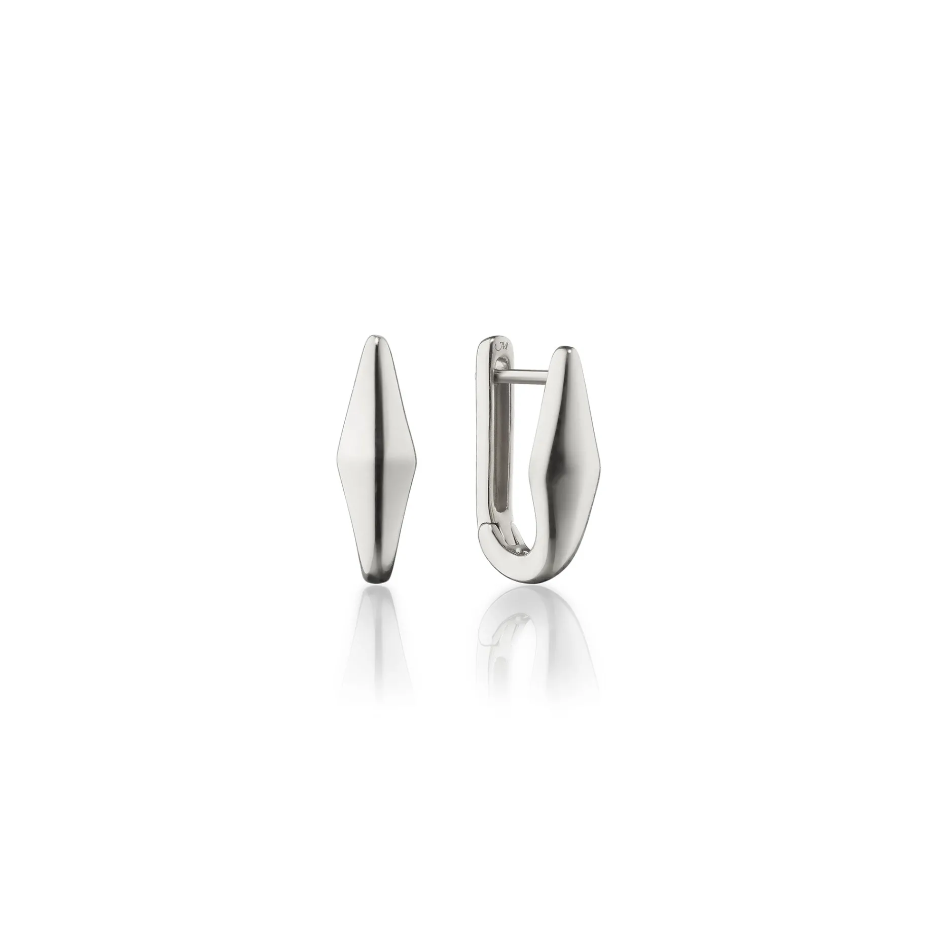 Sterling Silver "Points North" Earring