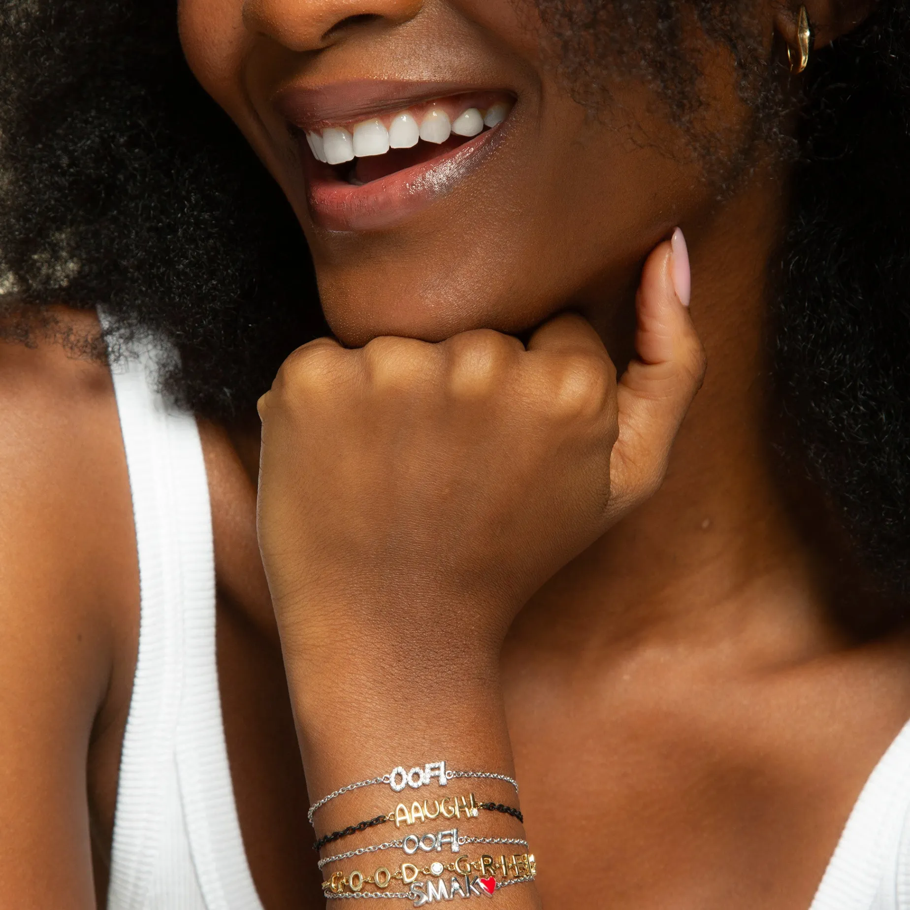 Sterling Silver “SMAK” Bracelet