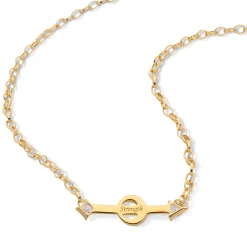 Strength Arrow and Diamond Petite Poesy Necklace