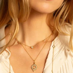 Sun, Moon and Stars 18" Necklace