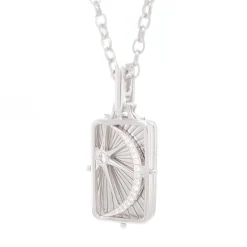 Sun, Moon and Stars Sterling Silver Gate Locket