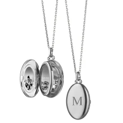 The Four Image "Midi" Engraved Locket Necklace
