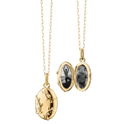 The 18K Gold Vine Locket Necklace