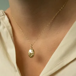 The 18K Gold Vine Locket Necklace
