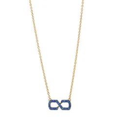 The Symbol Blue Sapphire Infinity Necklace