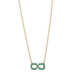 The Symbol Emerald Infinity Necklace