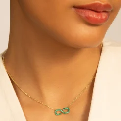 The Symbol Emerald Infinity Necklace