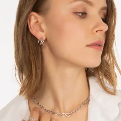 The Symbol Large Infinity Hoop Earrings