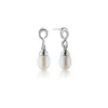 The Twist Pearl Drop Infinity Earrings
