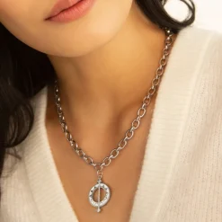Time is Precious Audrey Sterling Silver Necklace