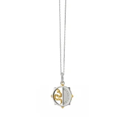 Two-Tone Mini "Never Fear" Snake Medallion